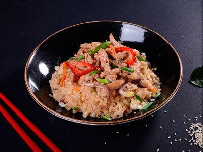 Тайский рис с курицей