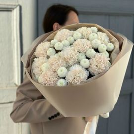 Пломбирные шарики и диантусы XL