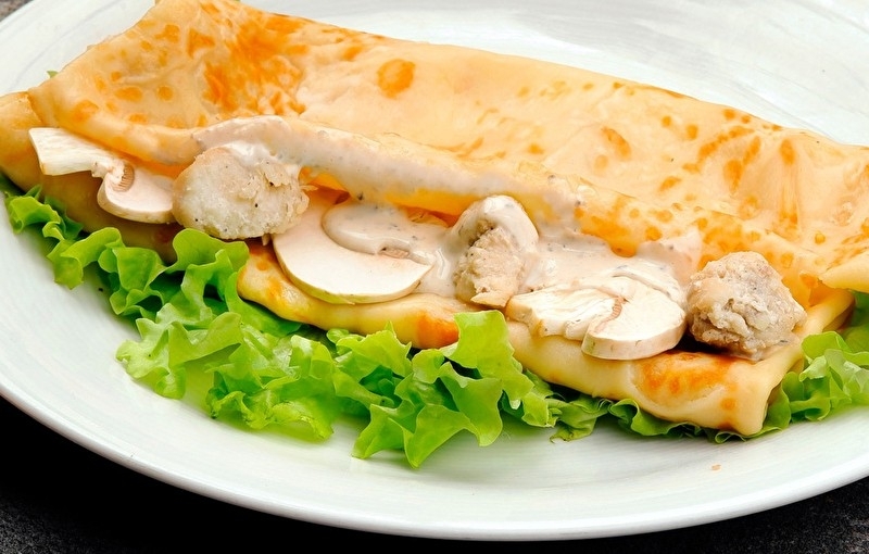 Вкусноблин с курицей и грибами