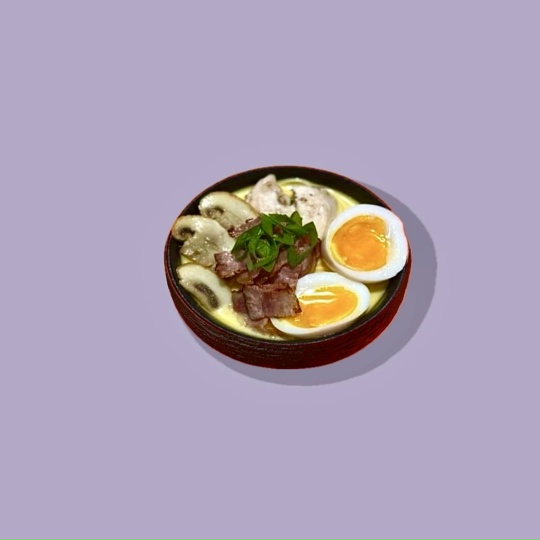 Сырный рамен с беконом