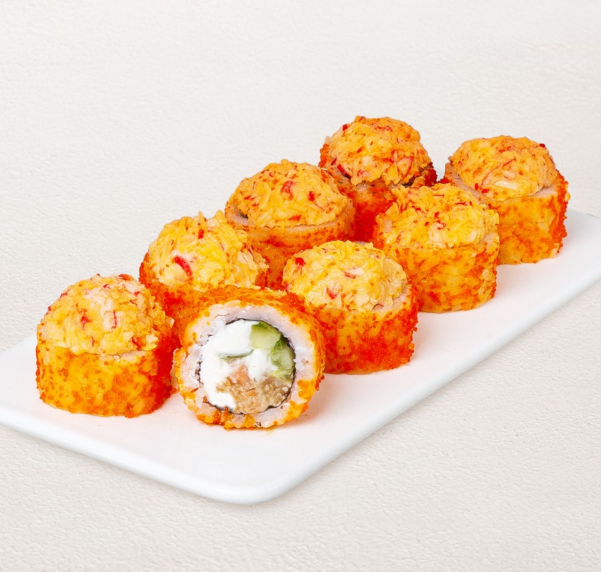 Ролл Запеченный лосось терияки