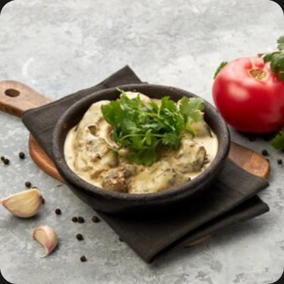 Куриная печень в соусе чкмерули