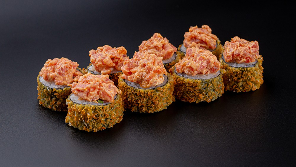 Темпура с тар-таром креветка