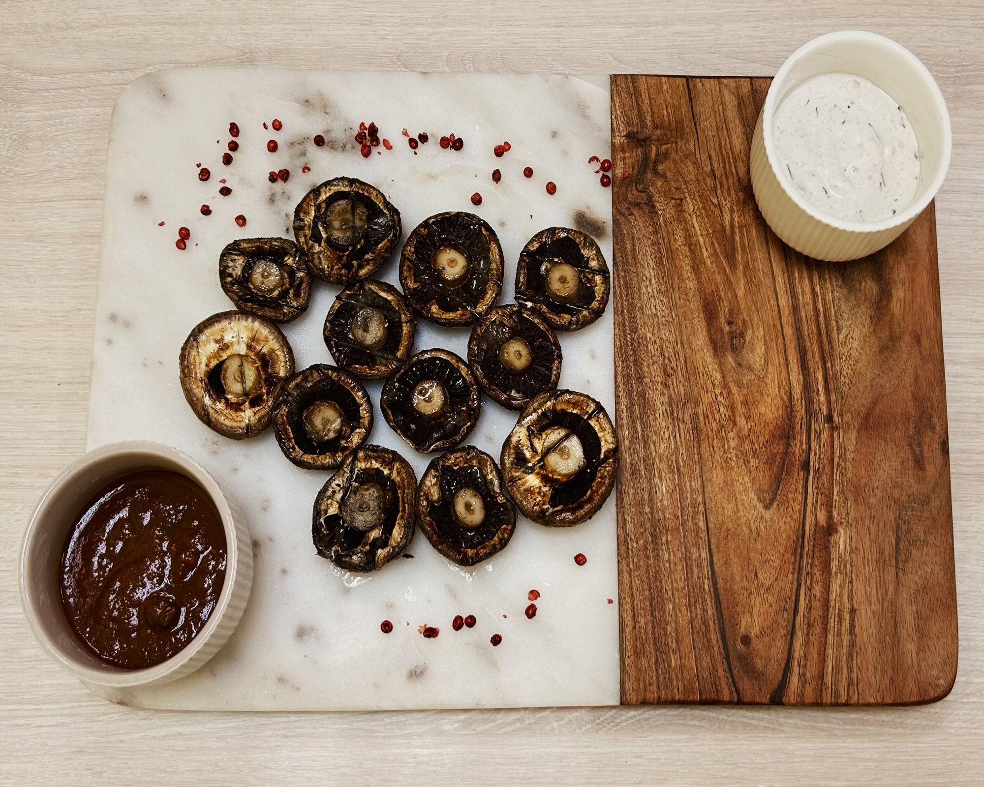 Шампиньоны на углях