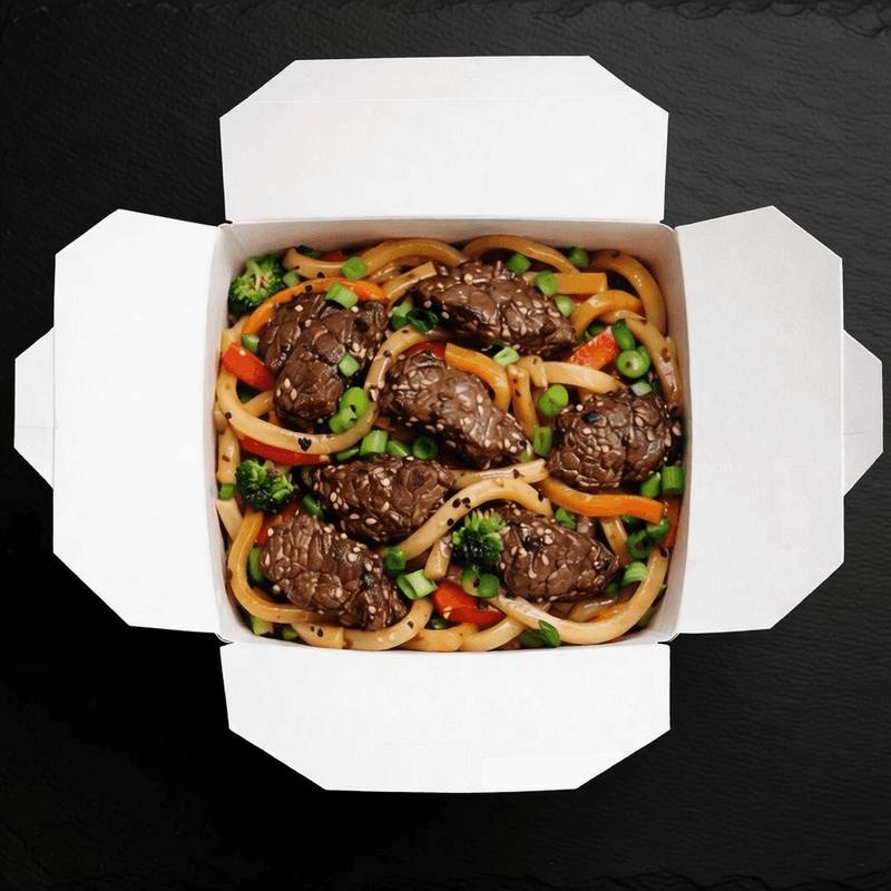 Удон с говядиной 