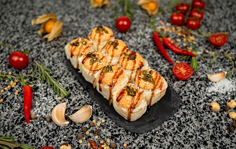 Ролл «Запеченный с курицей»