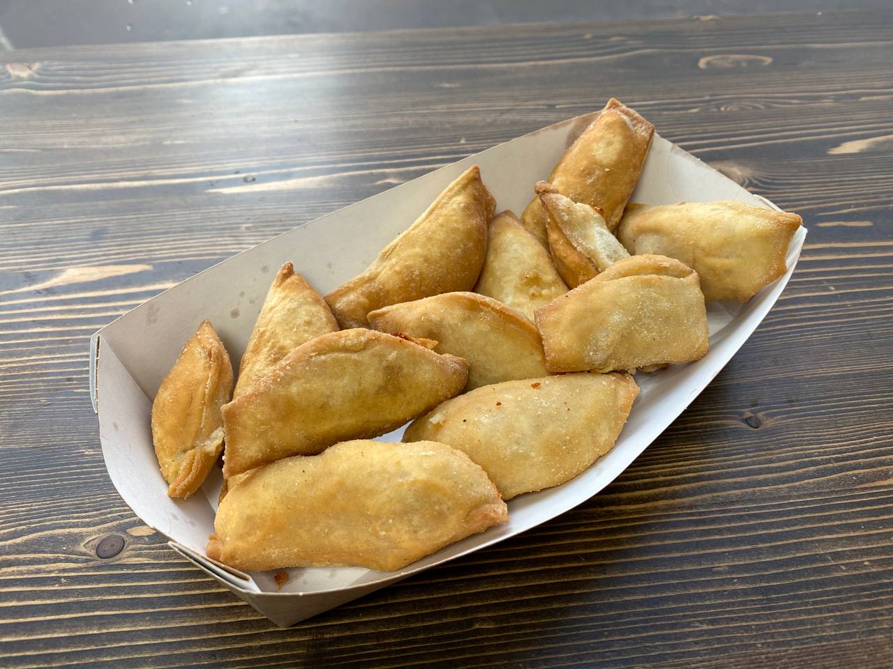 Вареники с картошкой и шкварками