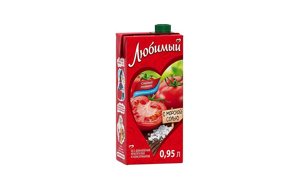 Сок Любимый Спелый томат 0,95 л