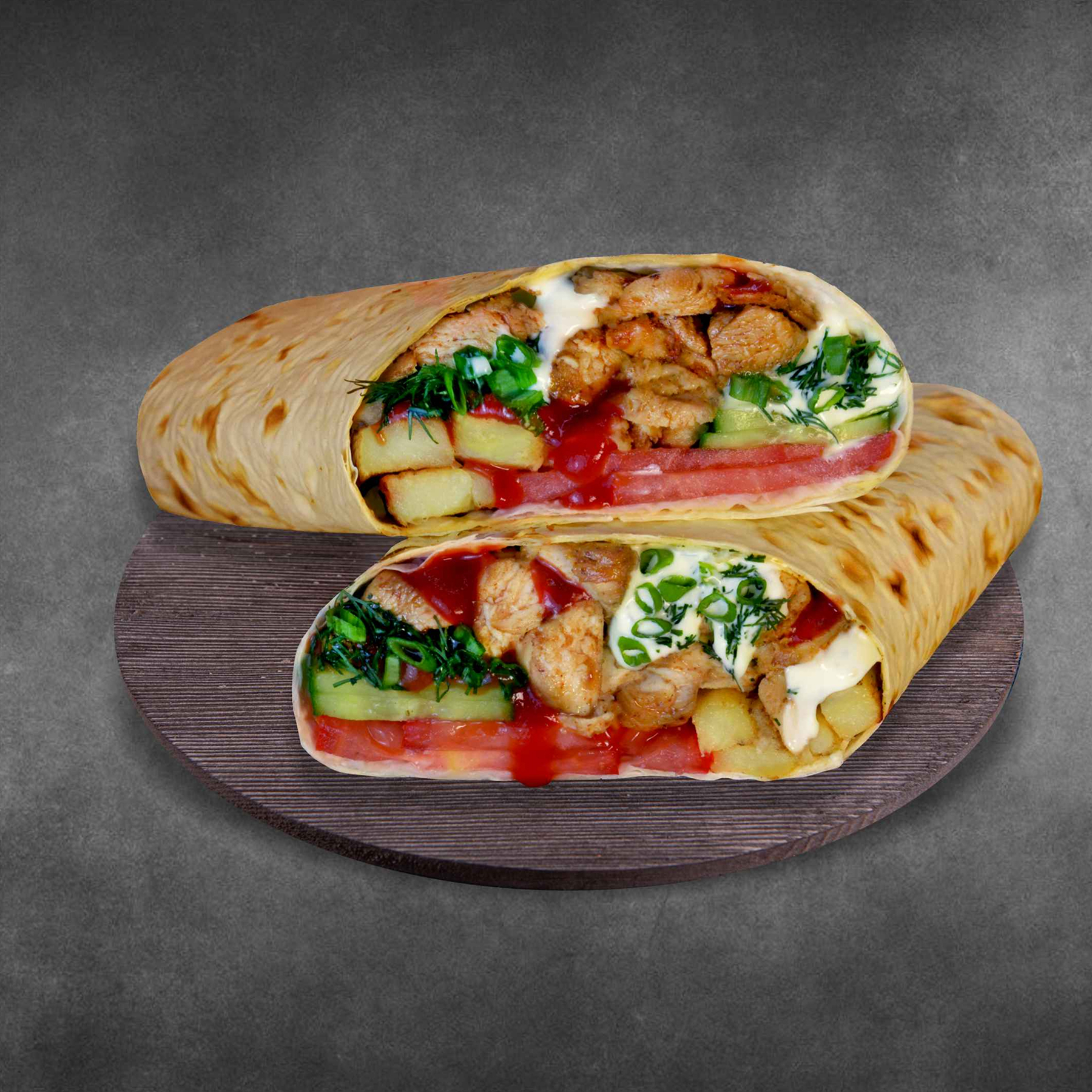 Шаурма с зеленью