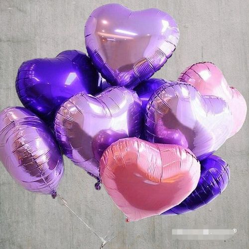 Фольгированные сердца 15шт