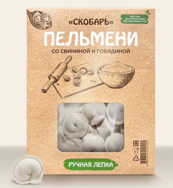 Пельмени свинина-говядина