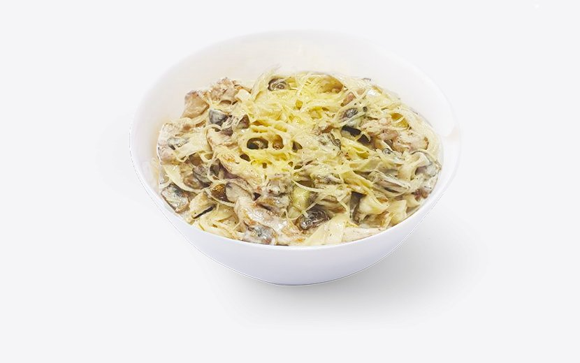 Фетучини с курицей и грибами (у)
