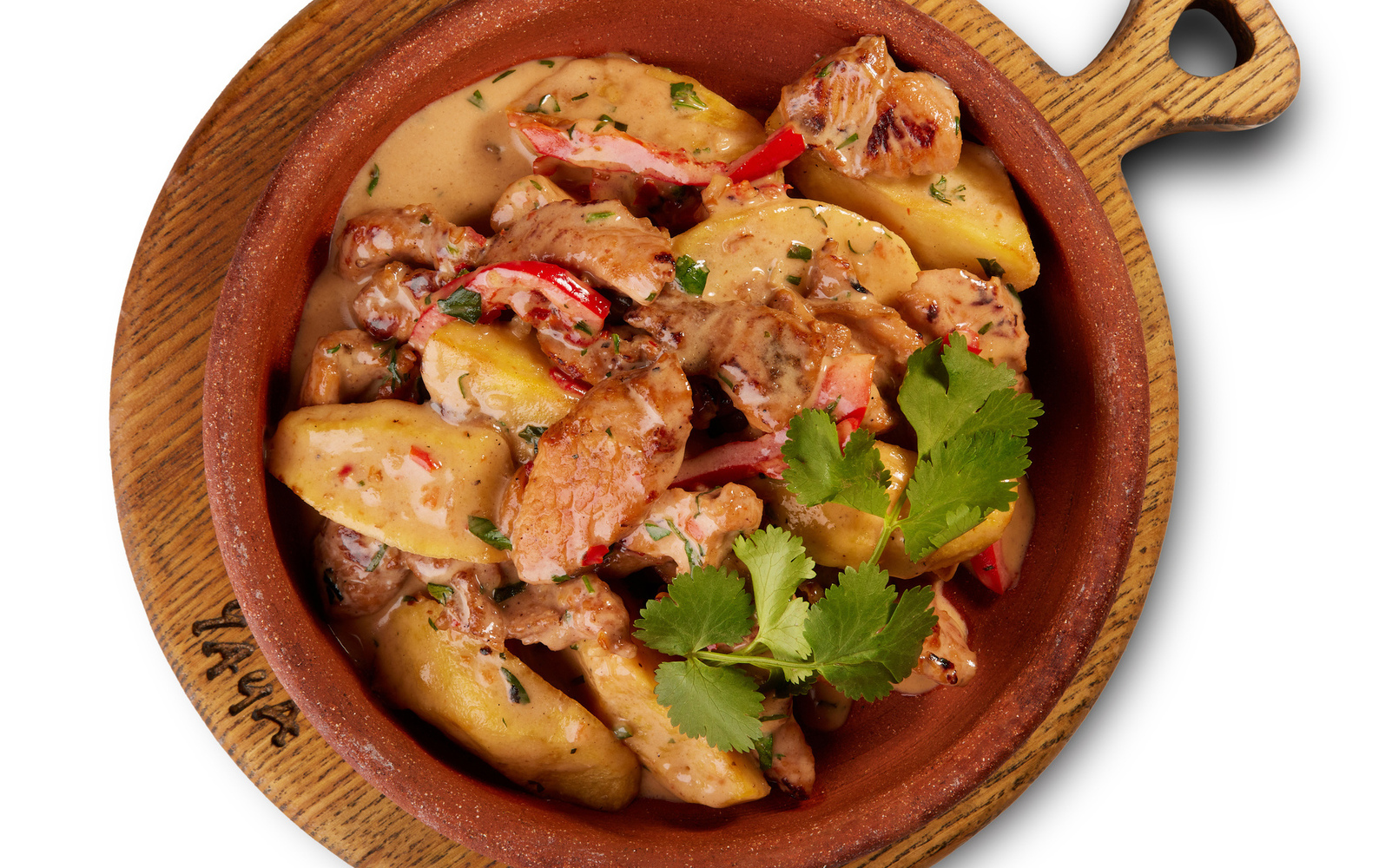 Индейка с овощами в сливочном Чили