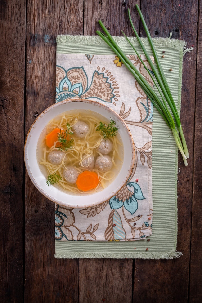 Домашняя лапша с фермерской курицей