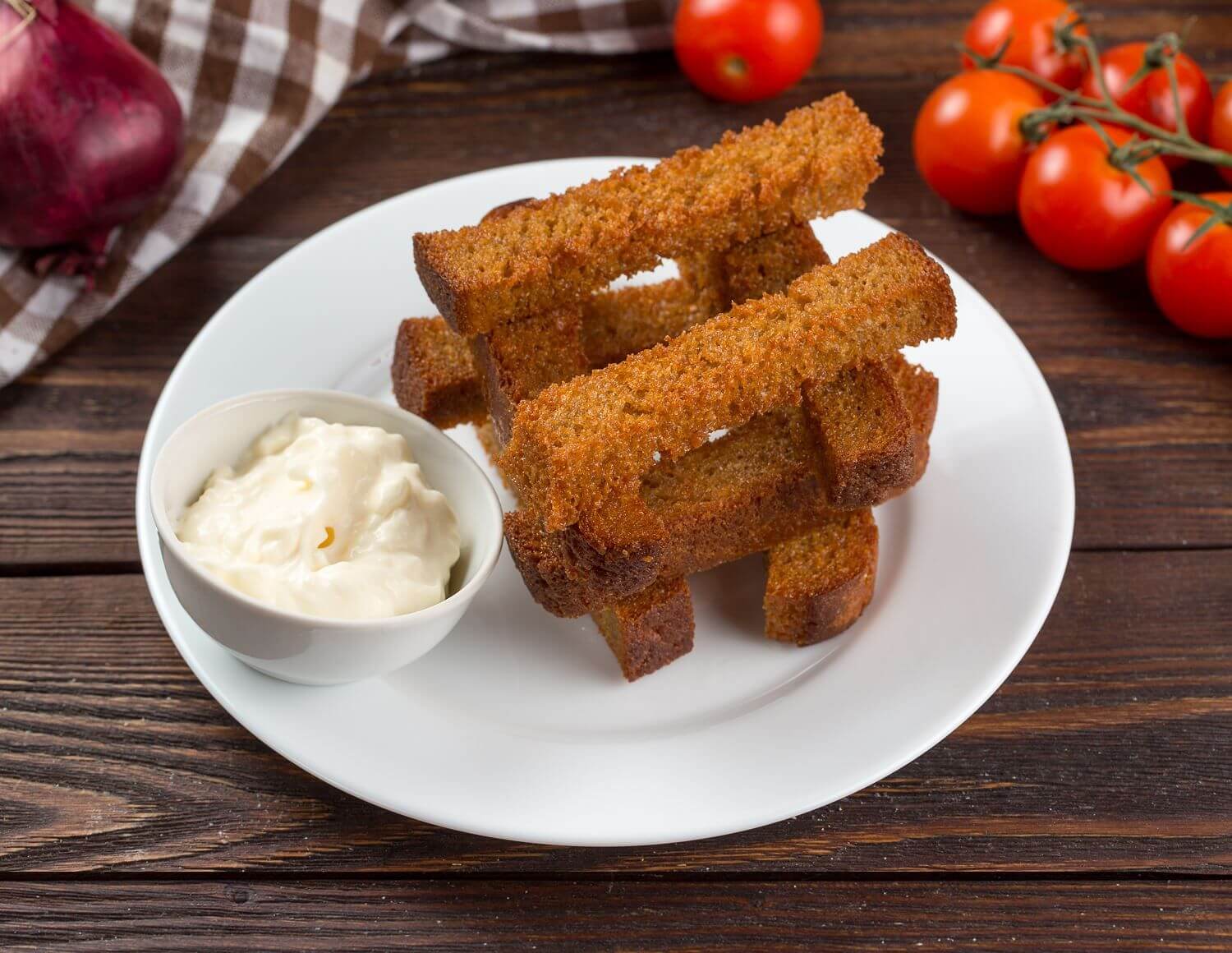 Гренки с чесноком