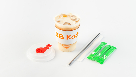 Айс Капучино на банановом напитке 300 мл, кафе