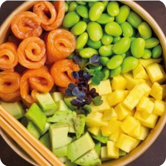 Поке лосось