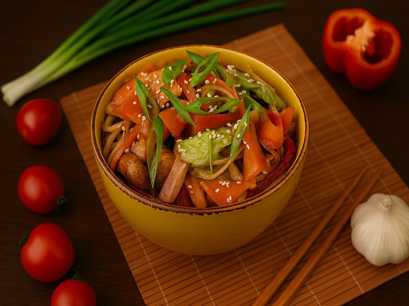 Фунчоза с курицей