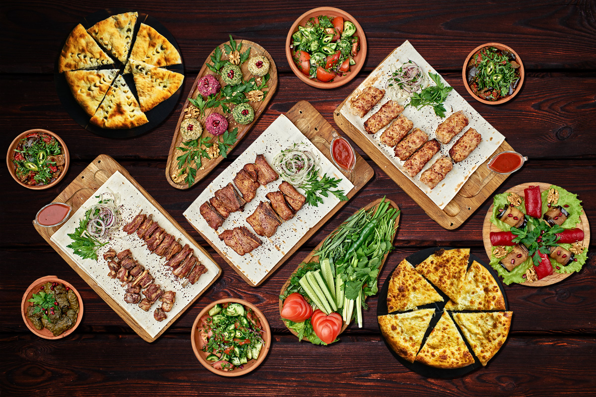 На 10-12 персон"ГРУЗИНСКИЙ СТОЛ"