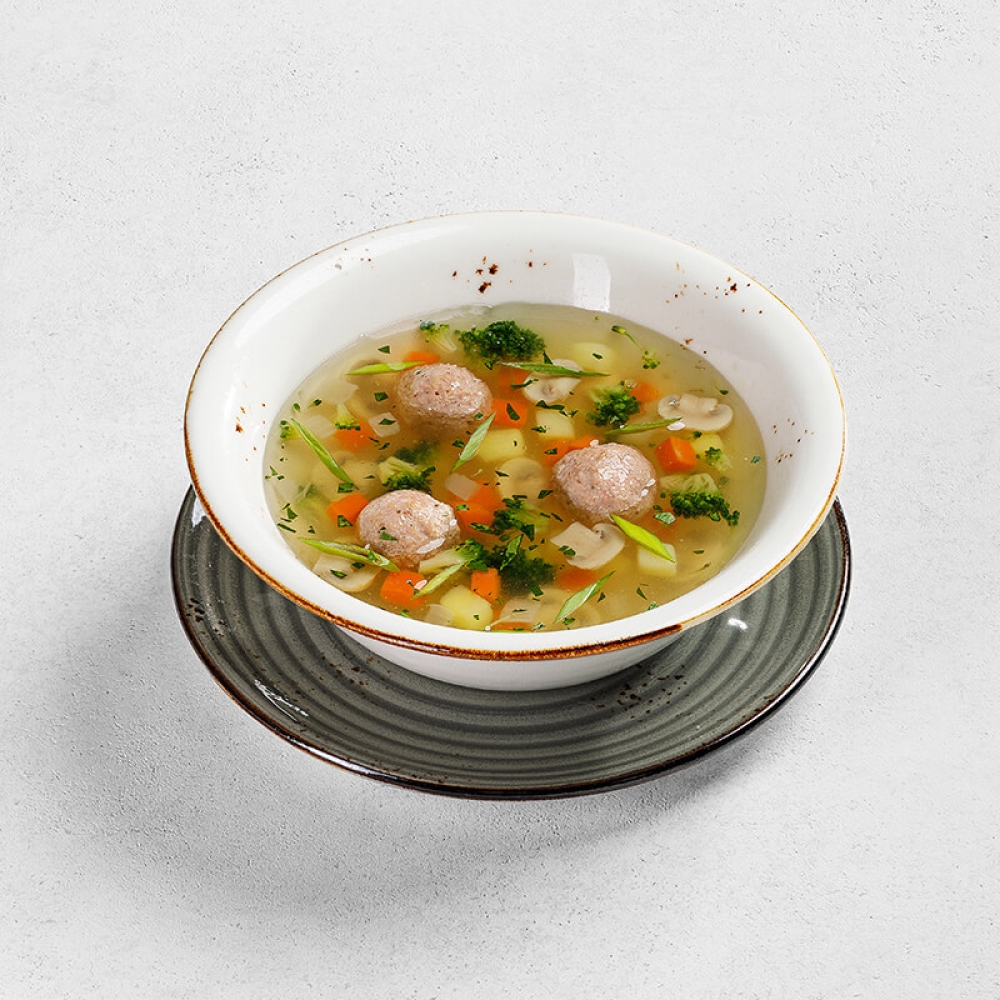 Грибной с растительными фрикадельками