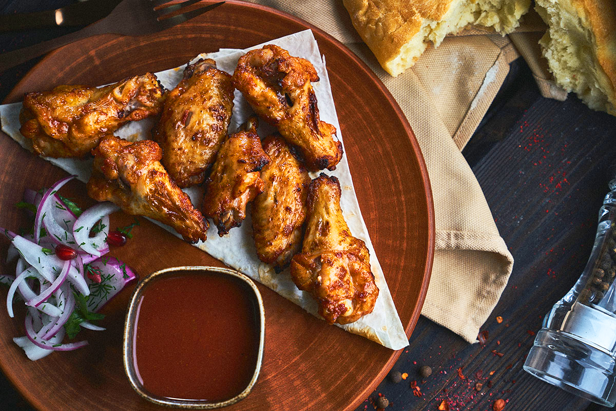 Шашлык из куриных крылышек