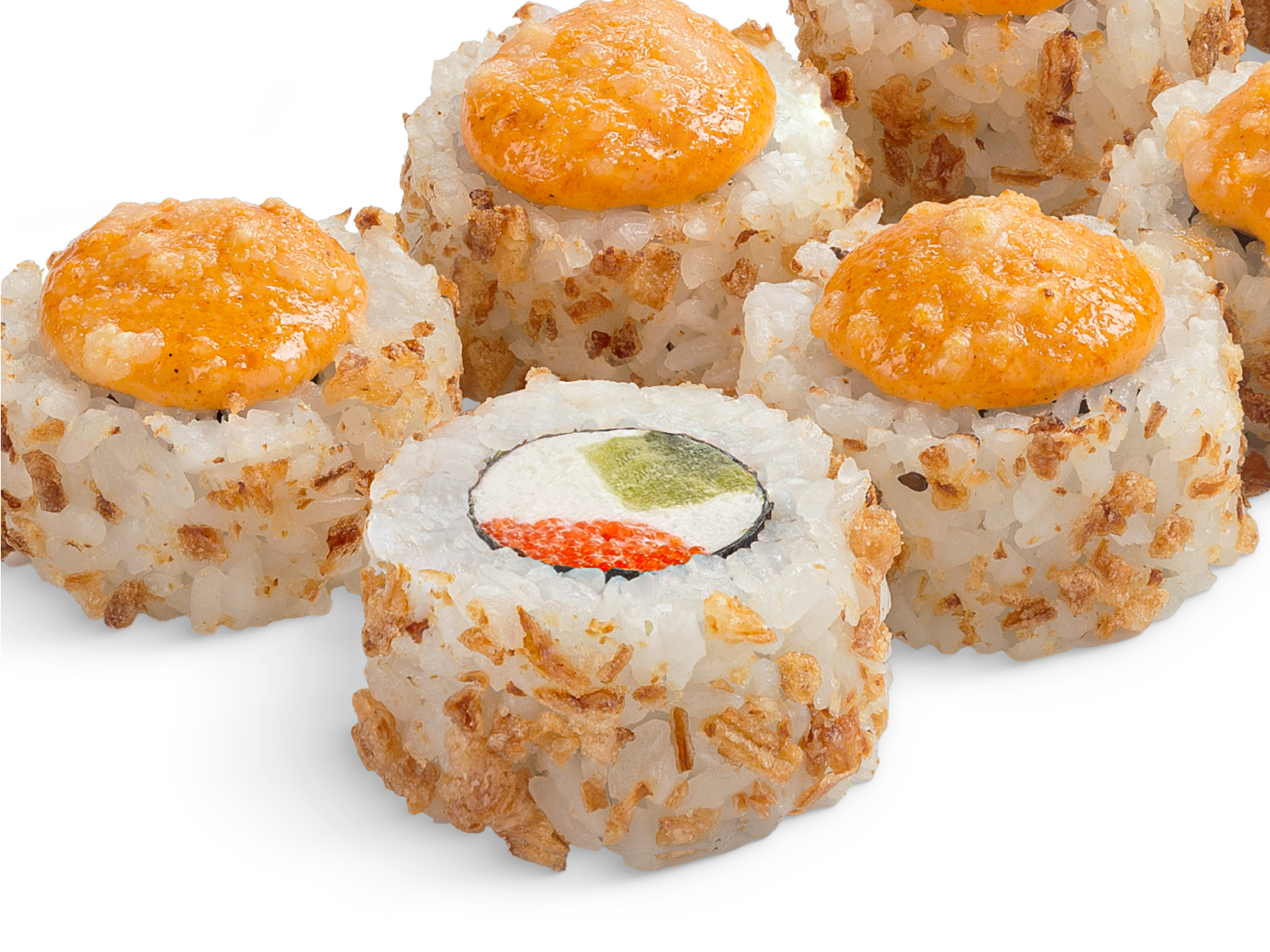 Ролл Нагато с белым соусом