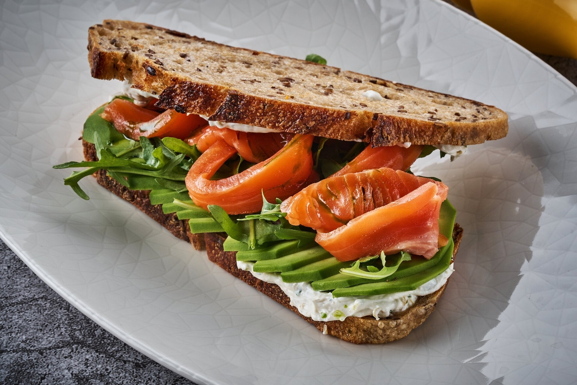 Тартин с лососем