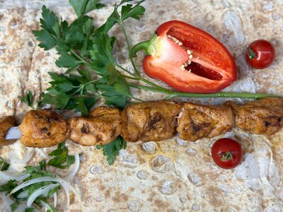 Шашлык из куриного филе