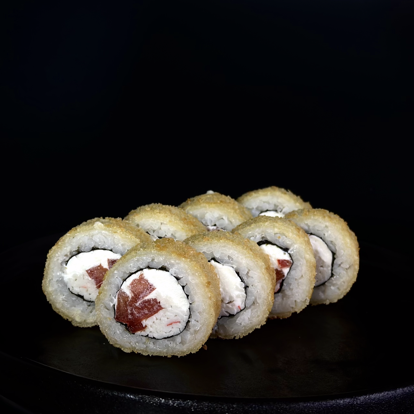 Жареный с крабом