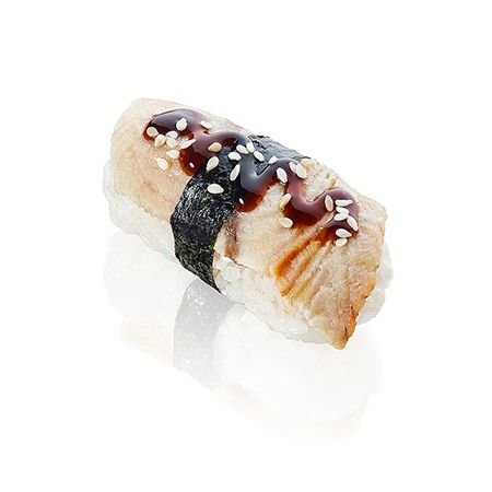 Нигири с угрём и унаги соусом