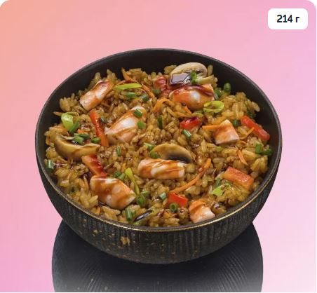 Тяхан с креветкой