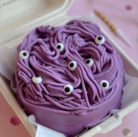 Бенто-торт фиолетовый Хэллоуин