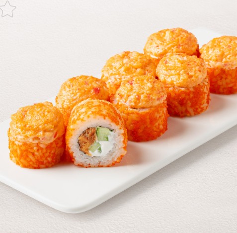 Ролл Запеченный лосось терияки