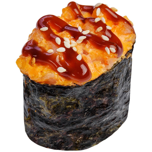 Суши запечённый с курочкой цезарь