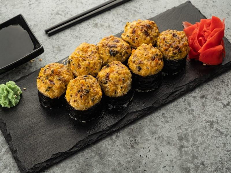 Запеченный с мидиями