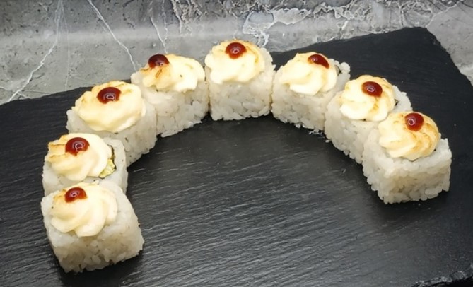 Запеченный с креветкой