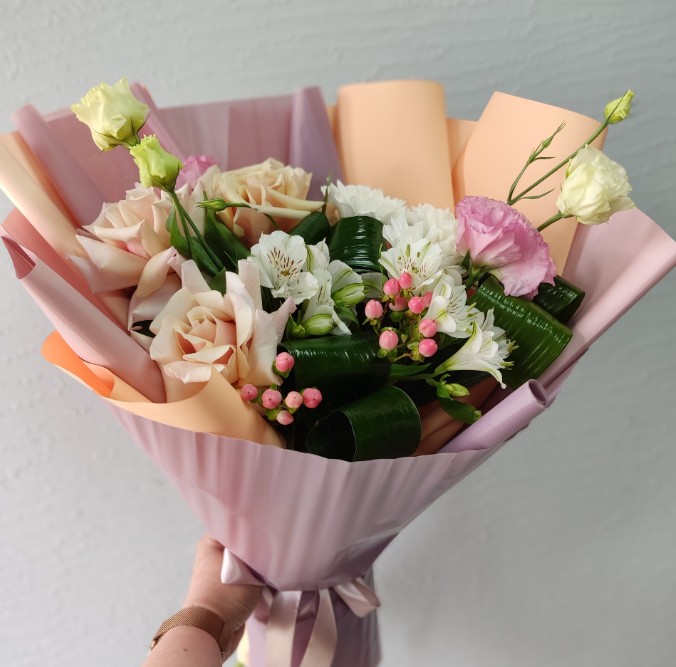 Букет с французскими розами