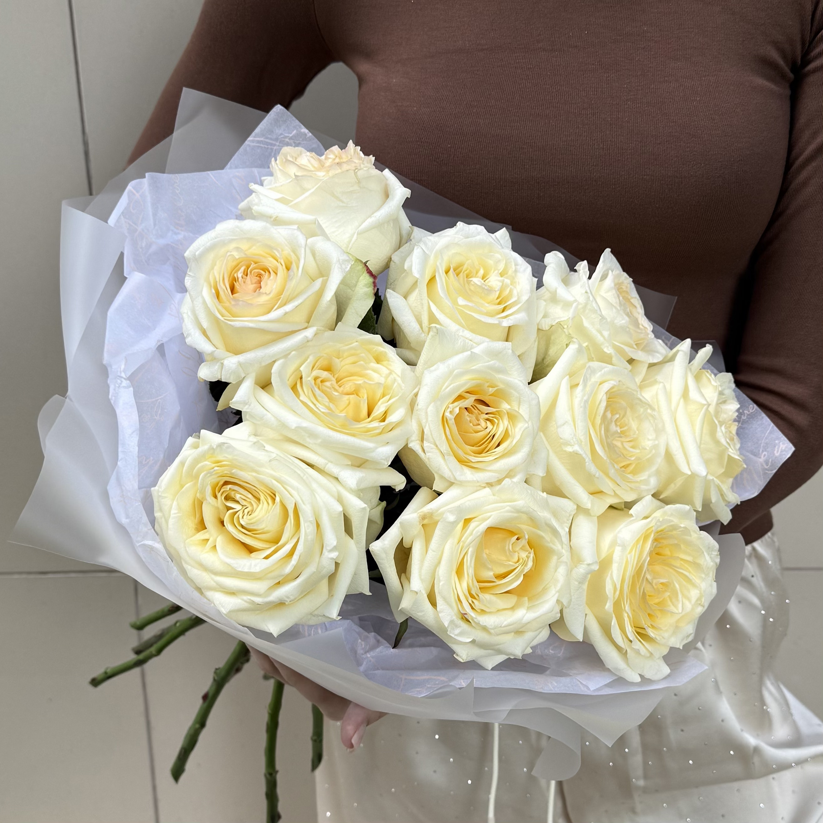 Моно из роз с крупным бутоном 