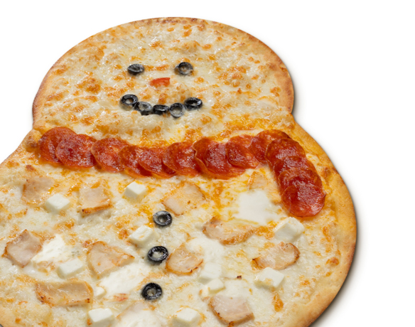 Снеговик Тонкое тесто 35см