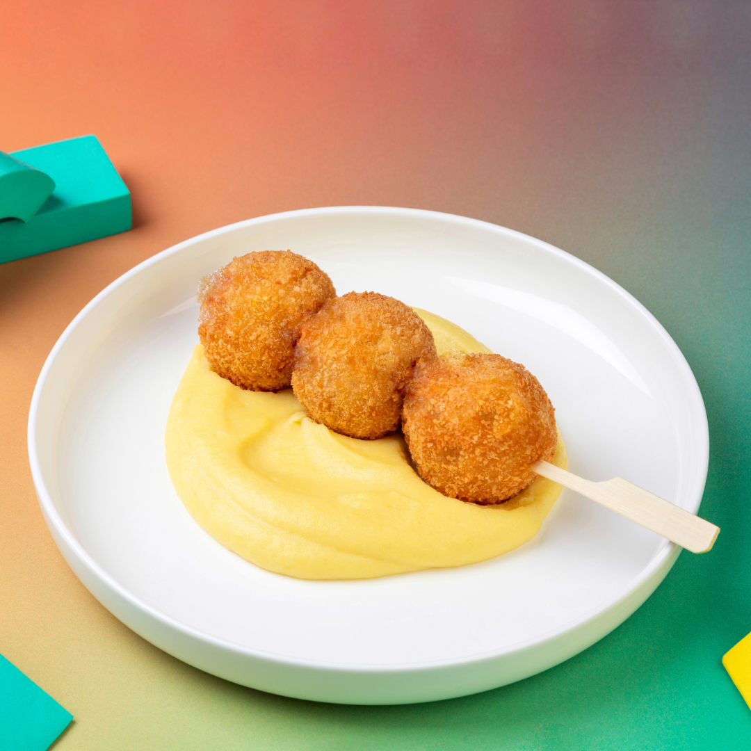 Котлетки из цыпленка с картофельным пюре