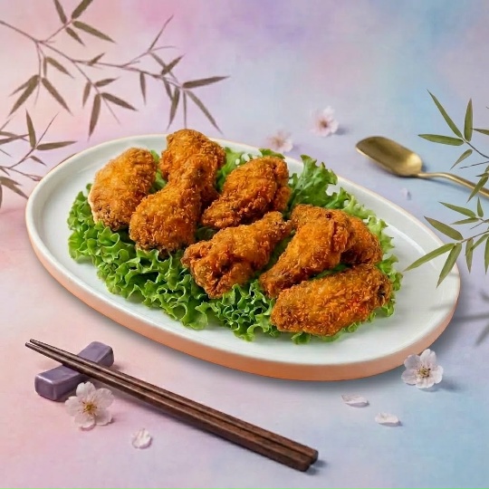 Крылышки в сухарях