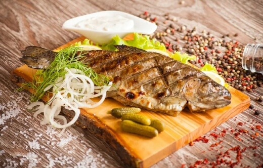 Радужная форель на мангале 1 шт.