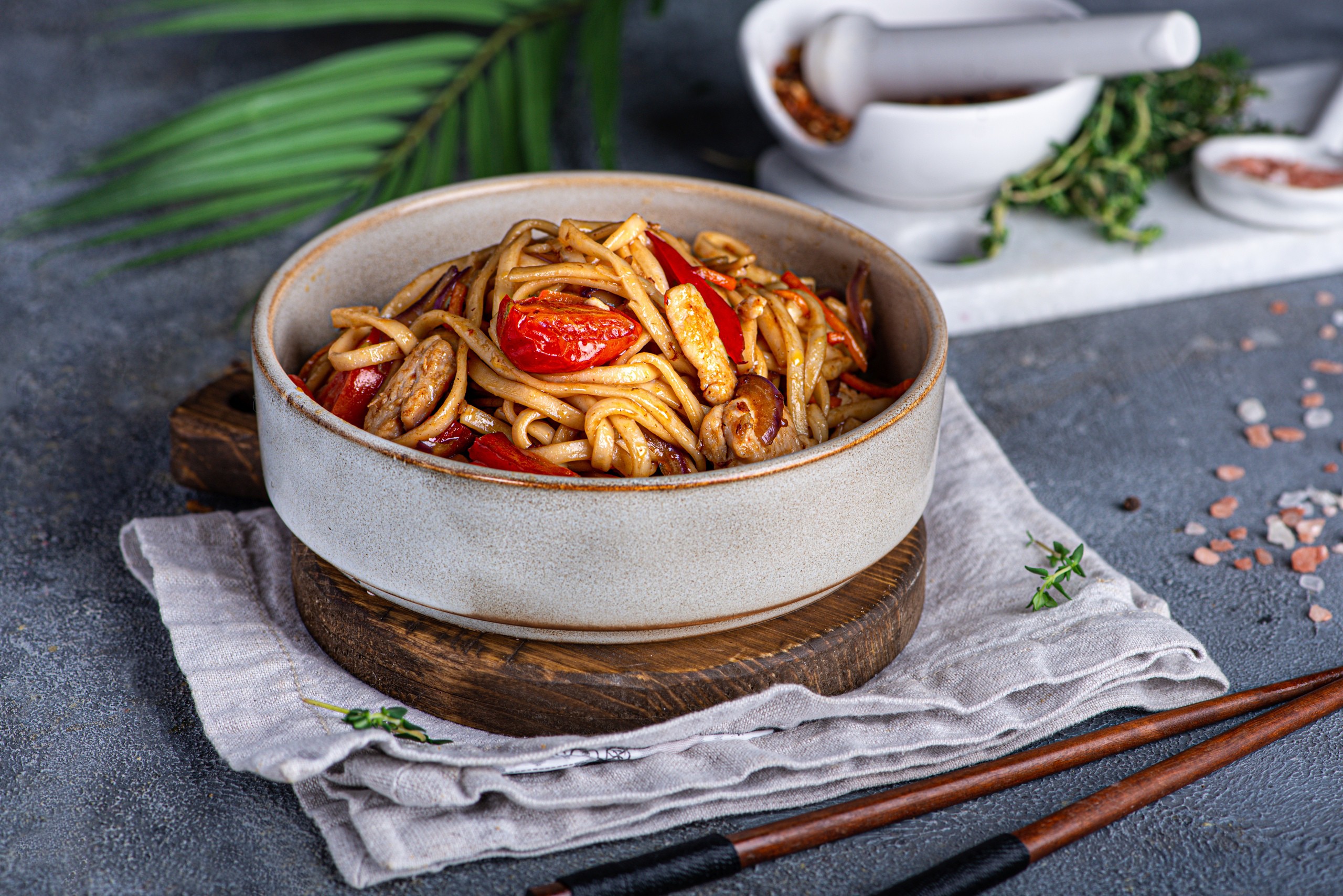 Лапша с курицей