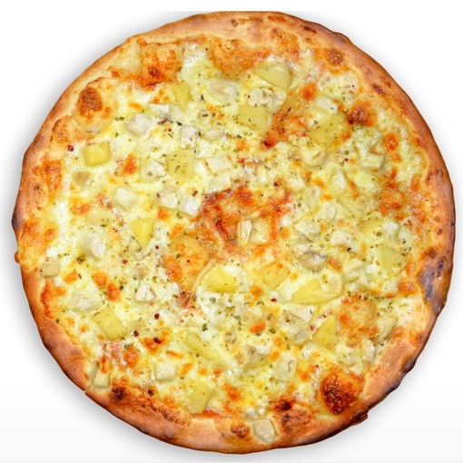 Пицца курица с ананасами 25 см