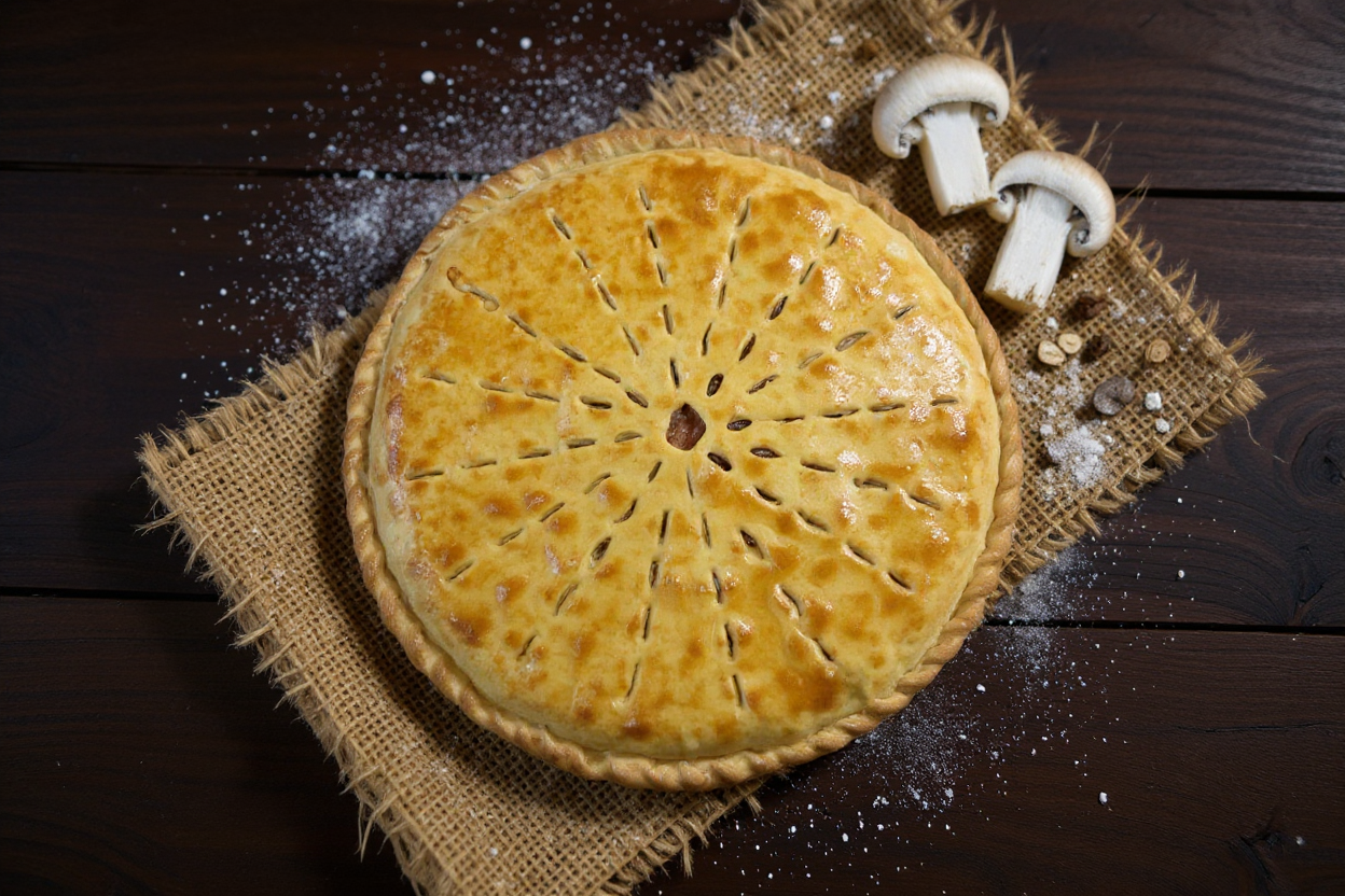 С говядиной и грибами 1200г