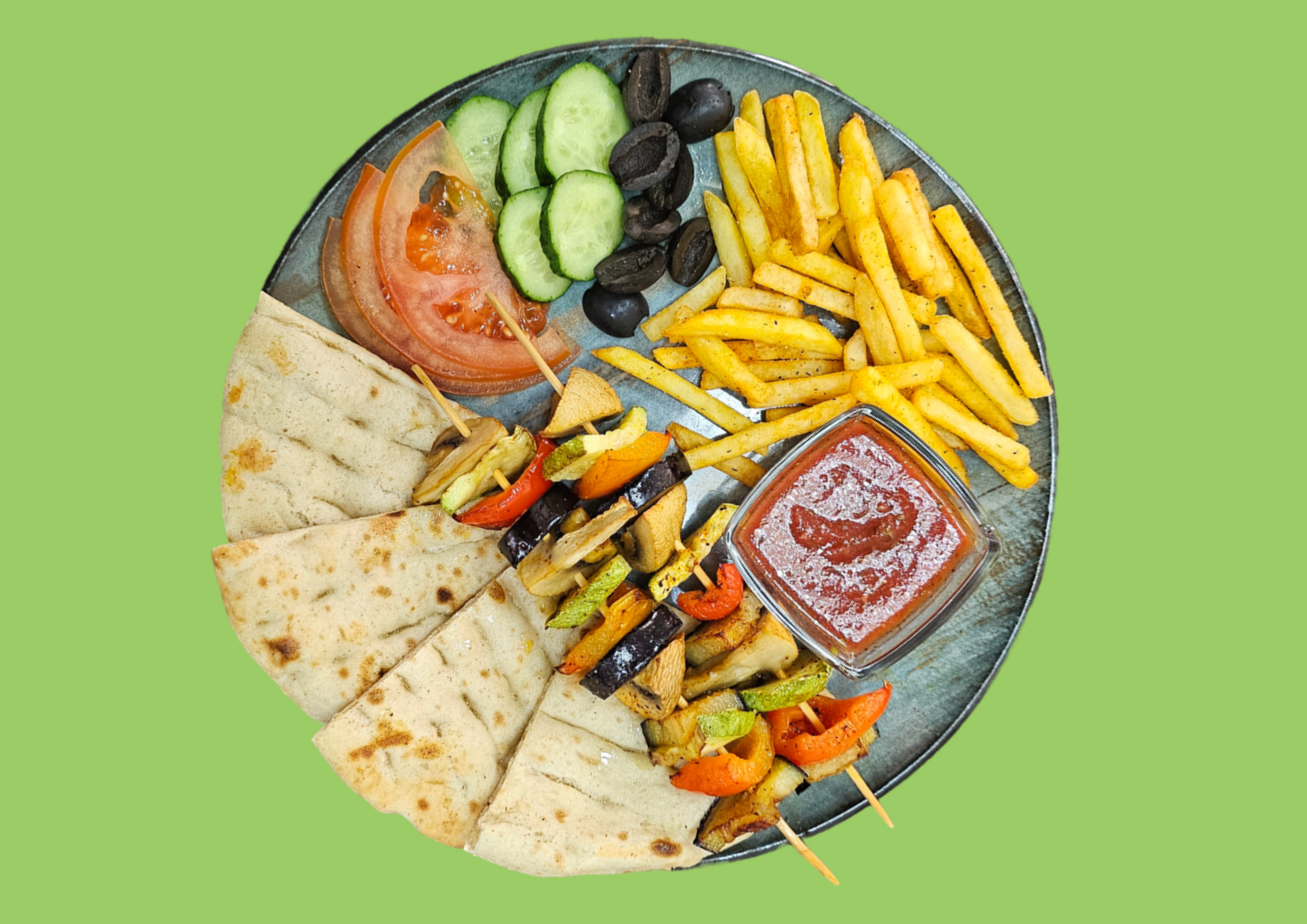 Мирида с овощами гриль