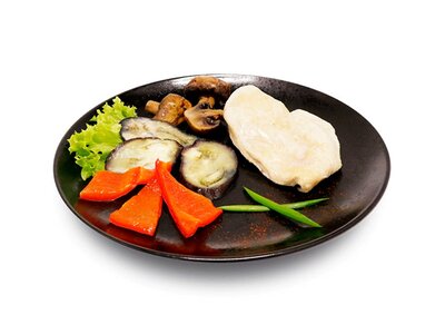 Куриное филе на пару с овощами