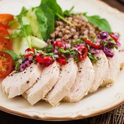 Отварное куриное филе