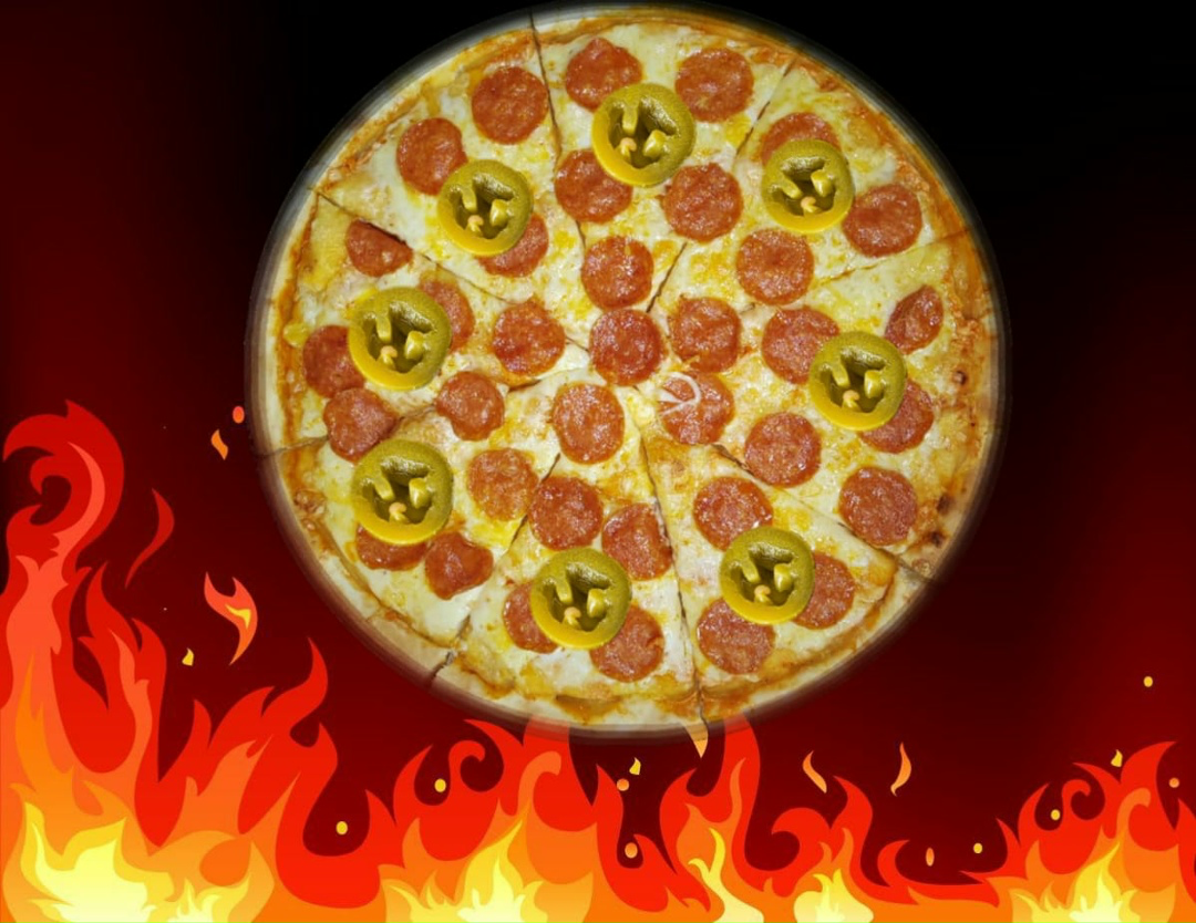 Острая пепперони с халапеньо 40 см