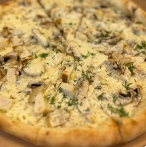 Пицца жюльен с курицей